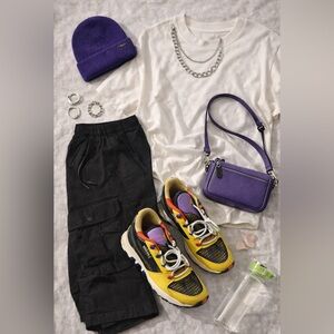 Adidas Zip‑Tongue Multicolor Trail Sneakers – US 8 – Gorpcore / Y2K